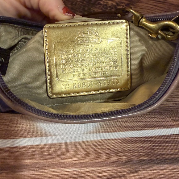 Coach Blue Patterned Clutch - Picture 9 of 16